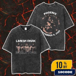 Linkin Park From Zero World Tour 2025 Phoenix Event Tee September 6 2025 At PHX Arena Merch Unisex Two Sided Washed T-Shirt
