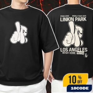 Linkin Park From Zero World Tour 2025 September 13 At Intuit Dome Los Angeles Minimalist Style Artwork Event Tee Unisex T-Shirt Merchandise
