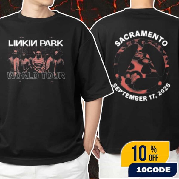 Linkin Park From Zero World Tour Sacramento Event Tee On September 17 2025 At Golden 1 Center Unisex T-Shirt Merchandise