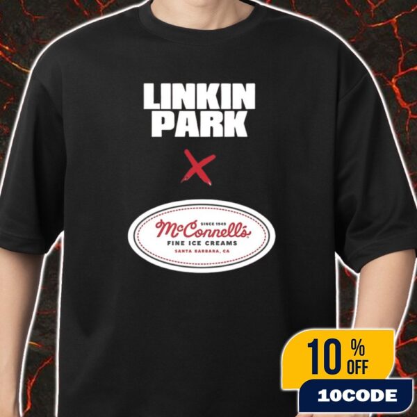 Linkin Park x McConnell’s Logo Fine Ice Creams September 5th 2025 At Santa Barbara CA Merch Unisex T-Shirt