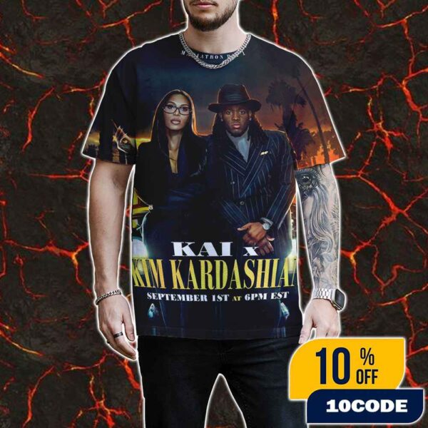 Mafiathon 3 Day 1 Kai Cenat x Kim Kardashian September 1 2025 On Twitch All Over Print Graphic T-Shirt, Hoodie