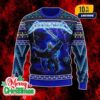 Megadarth Star Wars Ugly Christmas Sweater Green Black Knitted Pullover Holiday Party Jumper For Men And Women