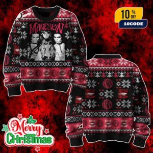 Maneskin Little Buoni Ugly Christmas Sweater Custom Name Number Band Holiday Jumper