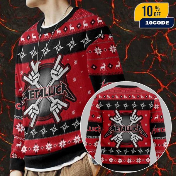 Metallica Loyal Audience Commemorative Christmas Gift For Fans Best Xmas 2025 Ugly Sweater