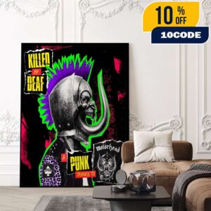 Motorhead Killed By Deaf A Punk Tribute To Motorhead 31st October 2025 Poster Artwork Poster Canvas Home Decor