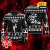 Motionless In White Ugly Sweater Broken But Alive Festive Holiday Knit With Red Rose And Skull Hand Design