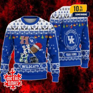 NCAA Kentucky Wildcats HO HO HO Ugly Christmas Sweater With Snowflake Holiday Pattern Perfect For Fans And Winter Parties