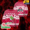 NCAA Notre Dame Fighting Irish Grinch Ugly Christmas Sweater Navy Gold Knitted Holiday Pullover Jumper For Men And Women