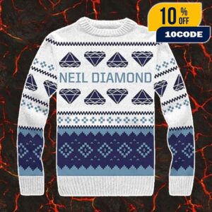 Neil Diamond Holiday Knit Sweater Christmas Gift For Fans Ugly Sweater
