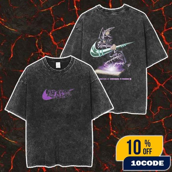 Nike x Yu-gi-oh Dark Magician Concept Based Off The Air Max 95 March 2025 Sneaker Merch Unisex Two Sided Washed T-Shirt
