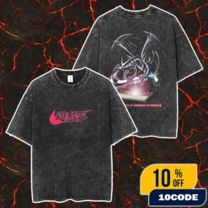 Nike x Yu-gi-oh Red Eyes Black Dragon Concept Based Off The Air Max 95 March 2025 Sneaker Merch Unisex Two Sided Washed T-Shirt