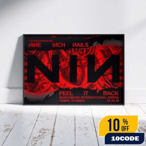 Nine Inch Nails Bucket List Year 2025 Poster Event At Benchmark International Arena Tampa Florida On October 5 2025 Artwork By Andrew Cremeans Landscape Poster Canvas
