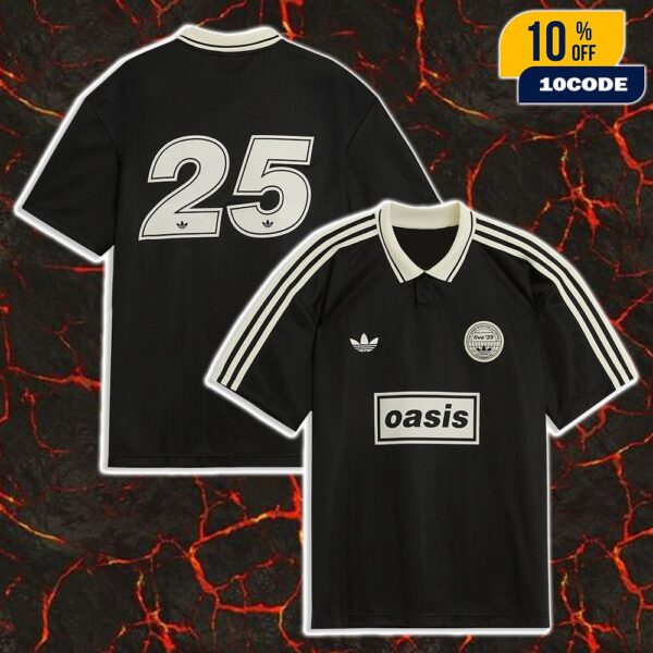 Oasis Adidas Jersey Football Shirt Part Of The Live ’25 Range On 31 August 2025 At MetLife Stadium Number 25 Polo Shirt