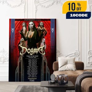 Official Dogma Time To Be Free US Tour 2025 Presented By IDL Entertainment Nun Concept Corpse Paint Poster Tour Dates Poster Canvas Home Decor