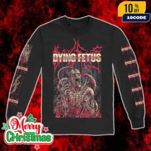 Official Dying Fetus Into The Cesspool New Merch 2025 Arrivals Chained Tentacles All Over Print Long Sleeve