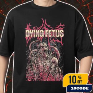 Official Dying Fetus Into The Cesspool New Merch 2025 Arrivals Chained Tentacles Artwork Merch Unisex T-Shirt
