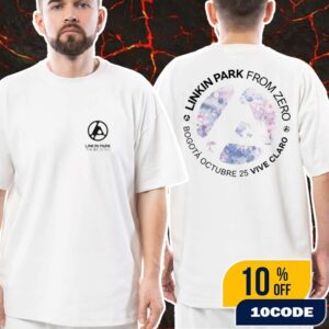 Official Linkin Park From Zero World Tour 2025 October 25 At Distrito Verde Bogota Colombia Double Sides Unisex T-Shirt Merch