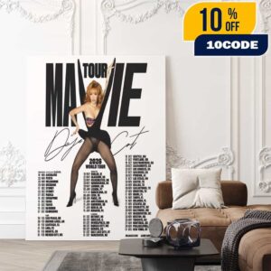 Official Live Nation Doja Cat Tour Ma Vie World Tour 2026 Poster Tour Dates With Signature Poster Canvas Home Decor