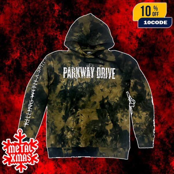 Official Parkway Drive Killing With A Smile Tie Dye Pullover Unisex Hoodie