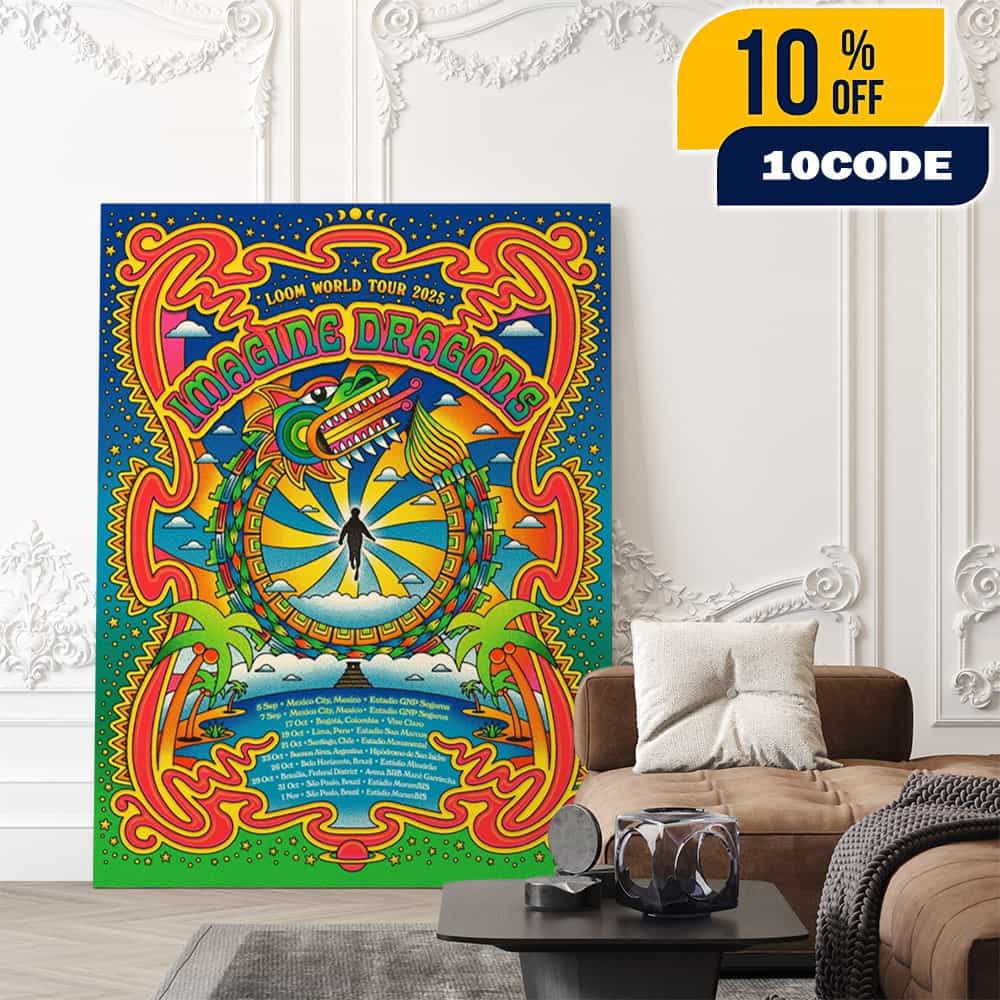 Official Poster Imagine Dragons Loom World Tour 2025 South America Poster Tour Dates Artwork By Nate Gonzalez Poster Canvas Home Decor Official Poster Imagine Dragons Loom World Tour 2025 South America Poster Tour Dates Artwork By Nate Gonzalez Poster Canvas Home Decor