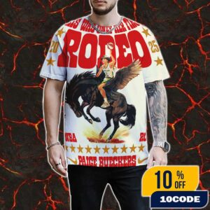 Official Poster Nike Basketball Paige Bueckers WNBA Rookie Of The Year 2025 This Was Only Her First Rodeo x Nike Swoosh Logo All Over Print Graphic T-Shirt, Hoodie
