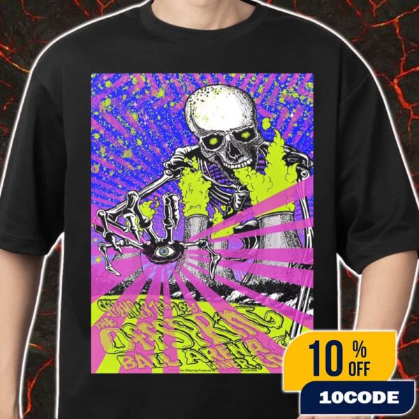 Official Poster The Offspring Supercharged Worldwide In ’25 Tour Denver Event Artwork By Lindsey Kuhn On September 7 2025 At Ball Arena Denver Merch Unisex T-Shirt