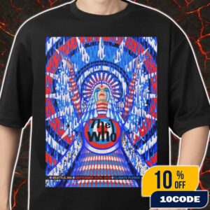 Official The Who Band Love Reign o’er Me Space Needle Artwork The Song Is Over North American Farewell Tour On September 25 2025 At Climate Pledge Arena Artwork By Brad Merch Unisex T-Shirt