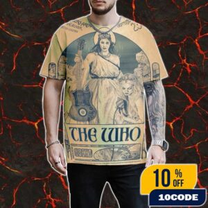 Official The Who Band September 23 2025 At Rogers Arena Vancouver British Columbia Final Show In Canada Poster Event Artwork By Timothy Pittides All Over Print Graphic T-Shirt, Hoodie