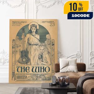 Official The Who Band September 23 2025 At Rogers Arena Vancouver British Columbia Final Show In Canada Poster Event Artwork By Timothy Pittides Poster Canvas Home Decor