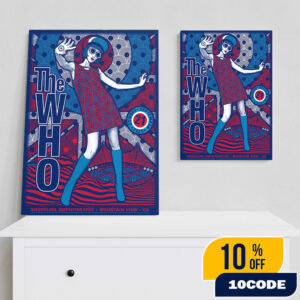 Official The Who The Song Is Over North American Farewell Tour On September 21 2025 At Shoreline Amphitheatre Mountain View California Poster Artwork By Alexandra Fischer Poster Canvas