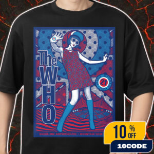Official The Who The Song Is Over North American Farewell Tour On September 21 2025 At Shoreline Amphitheatre Mountain View California Poster Artwork By Alexandra Fischer Unisex T-Shirt