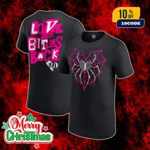 Official WWE Merch AJ Lee Love Bites Back Double Sides T-Shirt Official WWE Merch AJ Lee Love Bites Back Double Sides T-Shirt