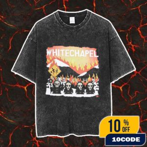 Official Whitechapel New Merch 2025 Arrivals Park Black Vintage Washed Unisex T-Shirt