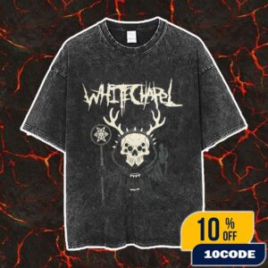Official Whitechapel New Merch 2025 Arrivals Park Leader Black Vintage Washed Unisex T-Shirt