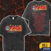 Official Band Within Destruction Slamborghini Tour 2025 At Italy November Tour Dates Milano-Roma-Prato-Verona Concert Tour Dates Poster Artwork Merch Unisex Two Sided Washed T-Shirt
