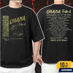 Ohana Festival 2025 Merchandise Dana Point CA At Doheny State Beach On September 26-28 2025 Classic Two Sides T-Shirt