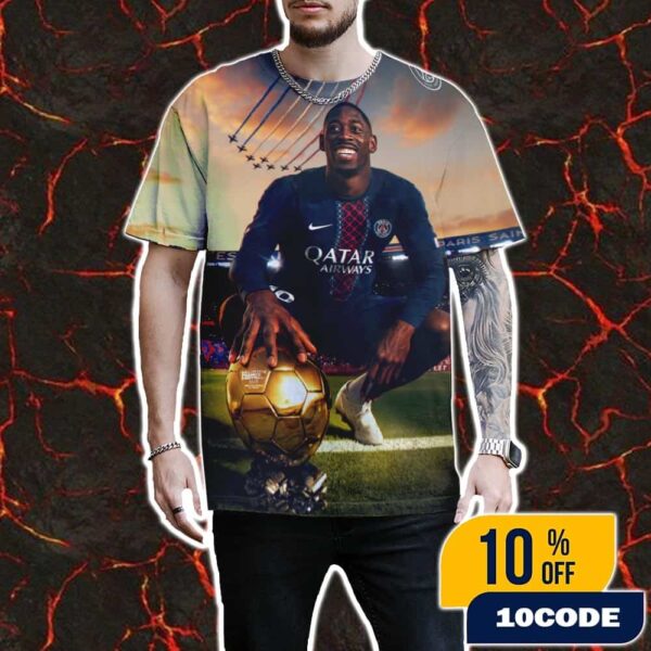 Ousmane Dembélé est votre Ballon d’Or 2025 All Over Print Unisex T-Shirt