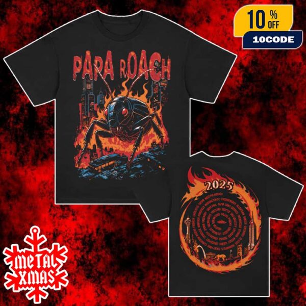 Papa Roach Rock Band New Merch 2025 Arrivals Roachzilla 2025 North American Tour Unisex T-Shirt