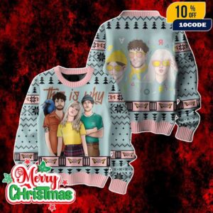 Paramore Ugly Christmas Sweater Knit Pullover This Is Why Album Cover Holiday Jumper For Music Fans