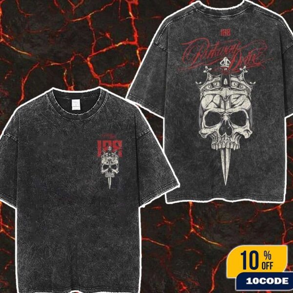 Parkway Drive IRE 10 Year Anniversary King Skull Wash Two Sided T-Shirt