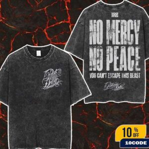 Parkway Drive IRE 10 Year Anniversary No Mercy No Peace You Can’t Escape This Beast Washed Two Sides T-Shirt