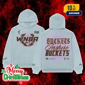 Playa Society x DoorDash x Paige Bueckers Buckets Inspire Buckets WNBA Rookie Of The Year 2025 Limited Unisex Hoodie, T-Shirt, Long Sleeve