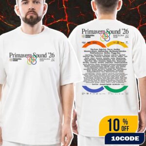 Primavera Sound Festival 3-7 June 2026 At Barcelona Spain Parc Del Forum Poster Lineup Unisex T-Shirt Merch