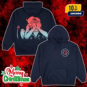 Queen Of The Stone Age New Merch 2025 Arrivals Unborn Again Navy Pullover Unisex Hoodie