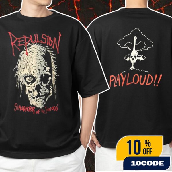 Rage Of Armageddon Day Two 8 Fest On August 29-31 2025 At The Meadows Brooklyn New York By Ed Farshtey Repulsion Grindcore Forefathers Slaughter Of Innocence Zombie Unisex T-Shirt