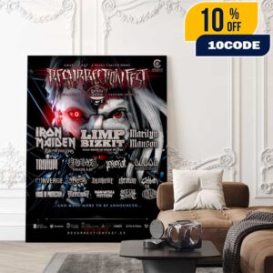 Resurrection Festival 2026 Chapter XXI A Place Called Home 1-2-3-4 July 2026 At Viveiro Spain Estrella Galicia Venue Gothic Horror Artwork Poster Lineup Poster Canvas Home Decor