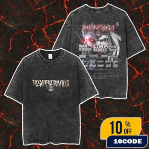 Resurrection Festival 2026 Chapter XXI A Place Called Home 1-2-3-4 July 2026 At Viveiro Spain Estrella Galicia Venue Gothic Horror Artwork Poster Lineup Washed T-Shirt
