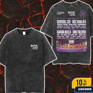 Rolling Loud 2025 India Line-Up At Loud Park Kharghar Navi Mumbai On November 22-23 2025 Wash Two Sides T-Shirt