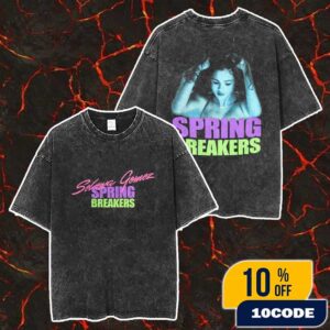 Selena Gomez x Spring Breakers Mask’s On Complex Exclusive Merch Unisex Two Sided Washed T-Shirt