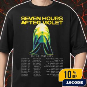 Seven Hours After Violet US Fall Tour 2025 Poster Tour Dates Merch Unisex T-Shirt